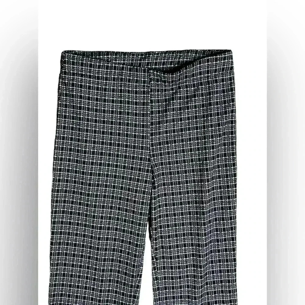 ModCloth Pull on Checkered Soft Kick Flare Pants Medium - Picture 2 of 5